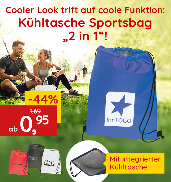  Cool bleiben mit dem Sportsbag "2 in1"!