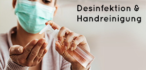 Desinfektion & Handreinigung als Werbeartikel bedrucken von Saalfrank