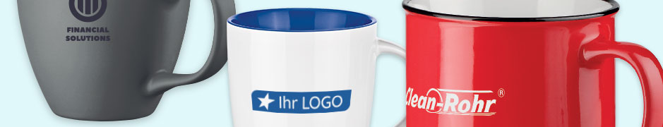 Tassen mit Logo bedrucken bei Saalfrank - Qualitäts-Werbeartikel