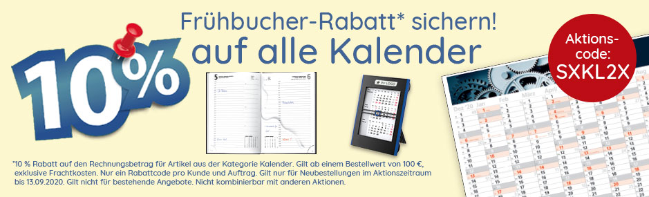 Werbekalender 2021 mit Logo bedrucken | SAALFRANK