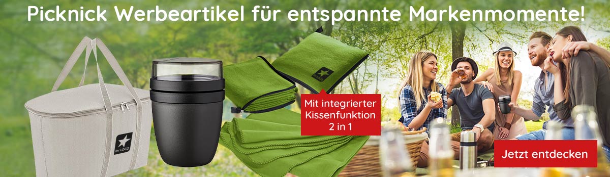  Picknick-Werbeartikel bei Saalfrank - Qualitäts-Werbeartikel 