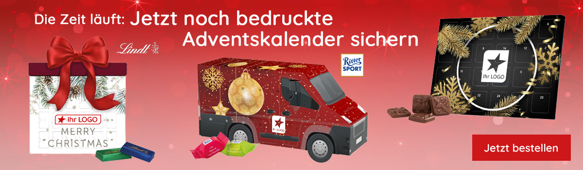  Jetzt noch bedruckte Adventskalender sichern! 