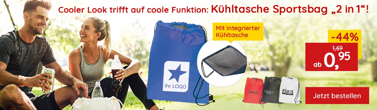  Cool bleiben mit dem Sportsbag "2 in1"!