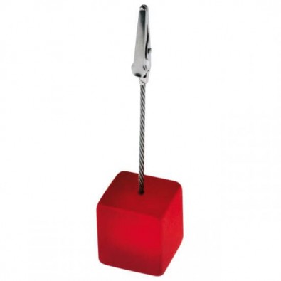 Memohalter Cube, Rot/Frostet Memohalter Cube, Rot/Frostet