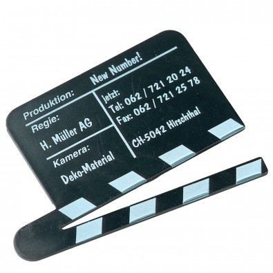 Magnet Filmklappe, schwarz Magnet Filmklappe, schwarz