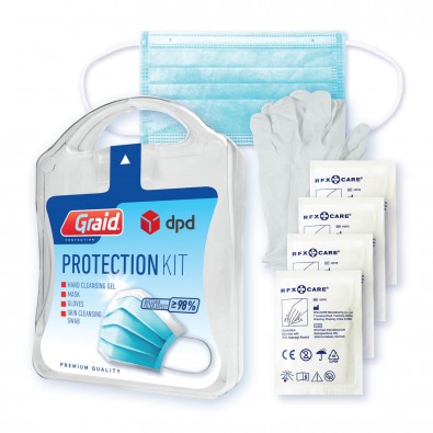 MyKit Protection Kit, 6-tlg. mit individuellem Etikett auf der Vorderseite MyKit Protection Kit, 6-tlg. mit individuellem Etikett auf der Vorderseite