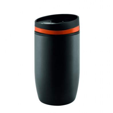 Thermobecher Cup to go, Schwarz/Orange Thermobecher Cup to go, Schwarz/Orange
