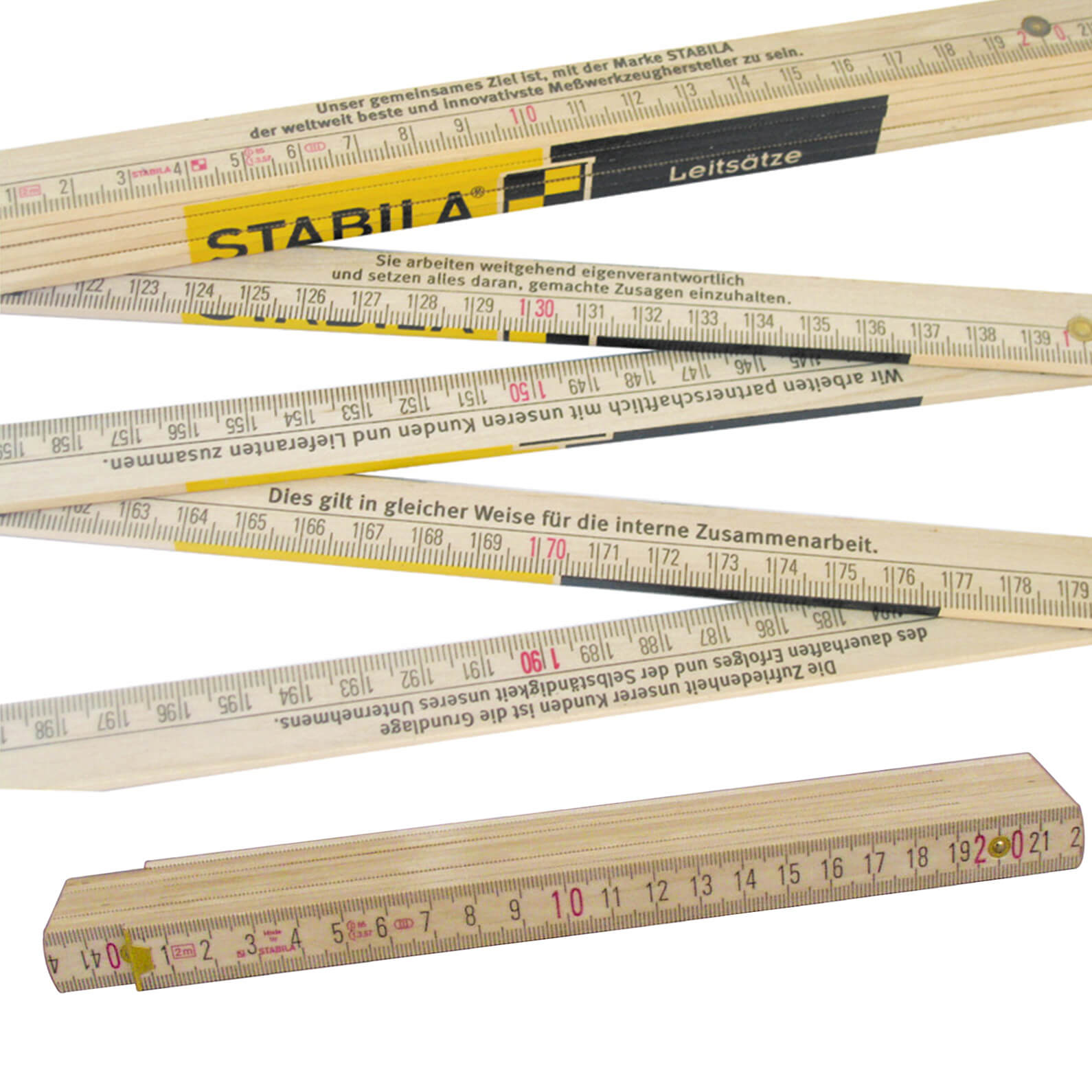 Zollstöcke bei Saalfrank bedrucken 